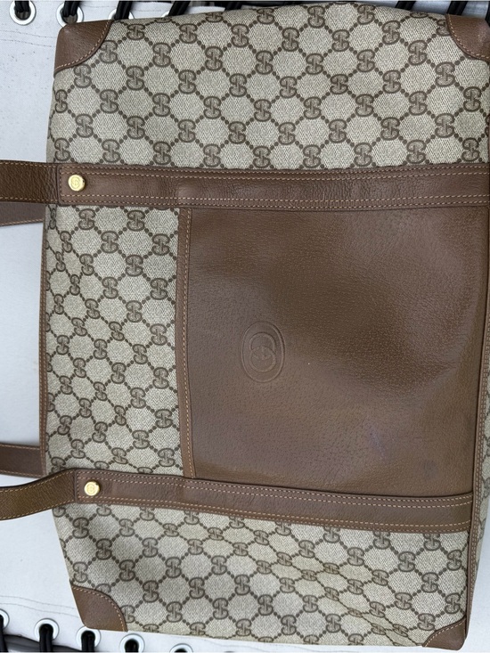 Gucci Handbags - Gucci Brown GG Supreme Canvas Tote
